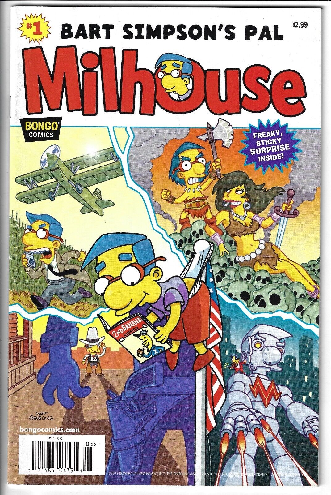 Bart Simpson's Pal Milhouse #1 (2012) Jason Ho Cover