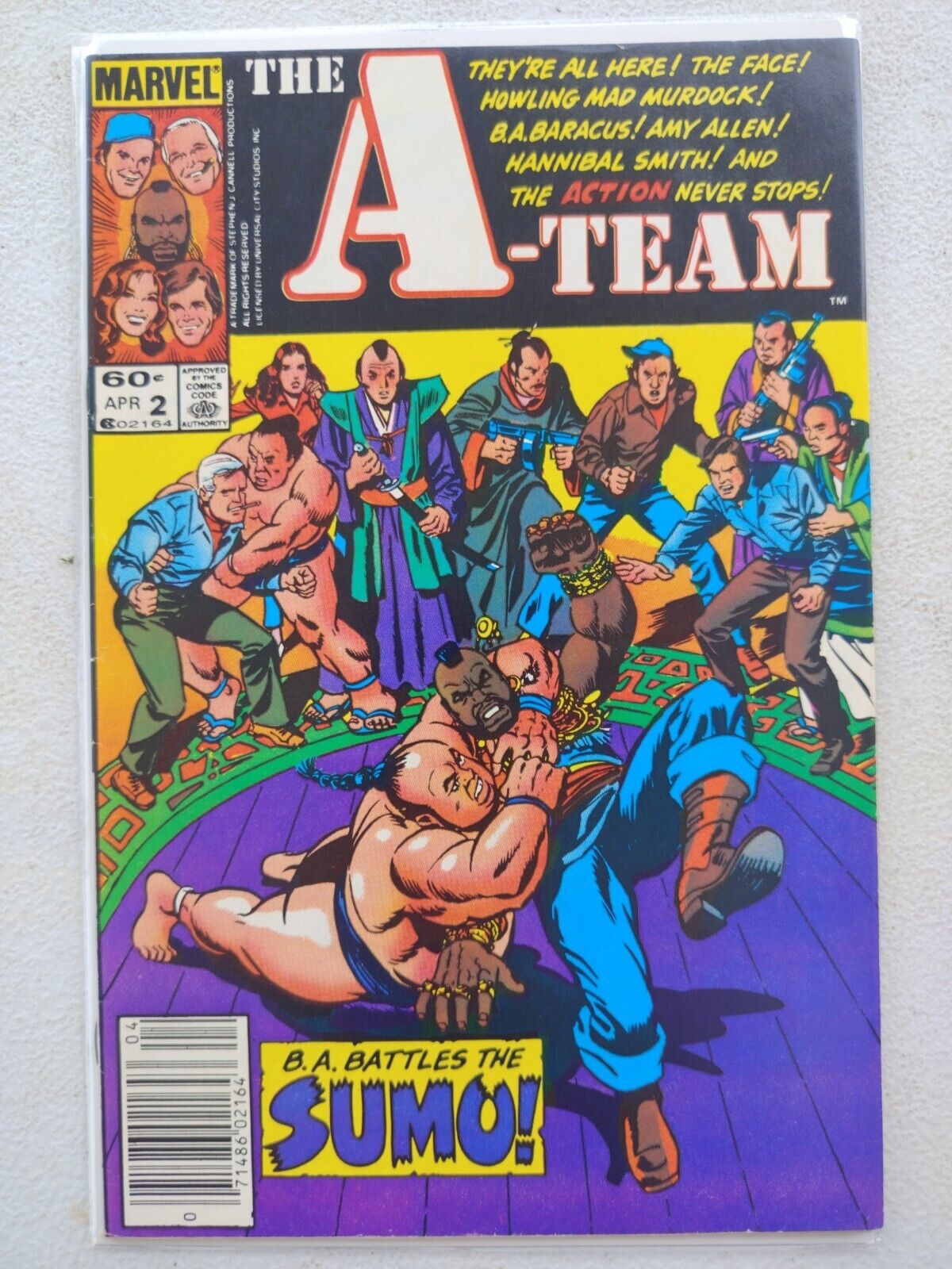 Marvel Comics 1984 The A-Team #2 Comic Book VF Vintage Tv Programme