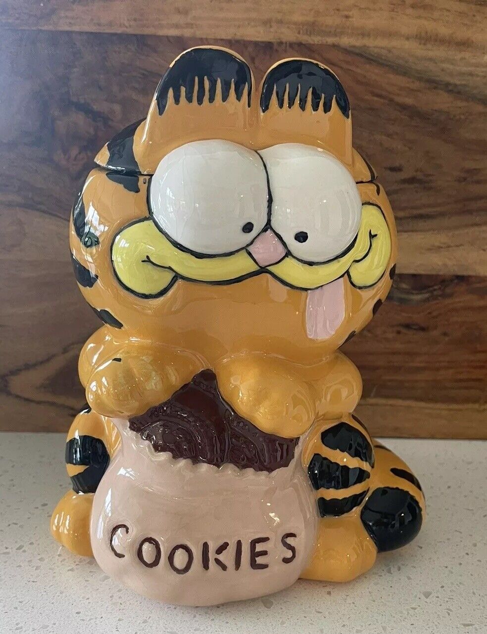 Garfield Cookie Jar Vintage 1980s