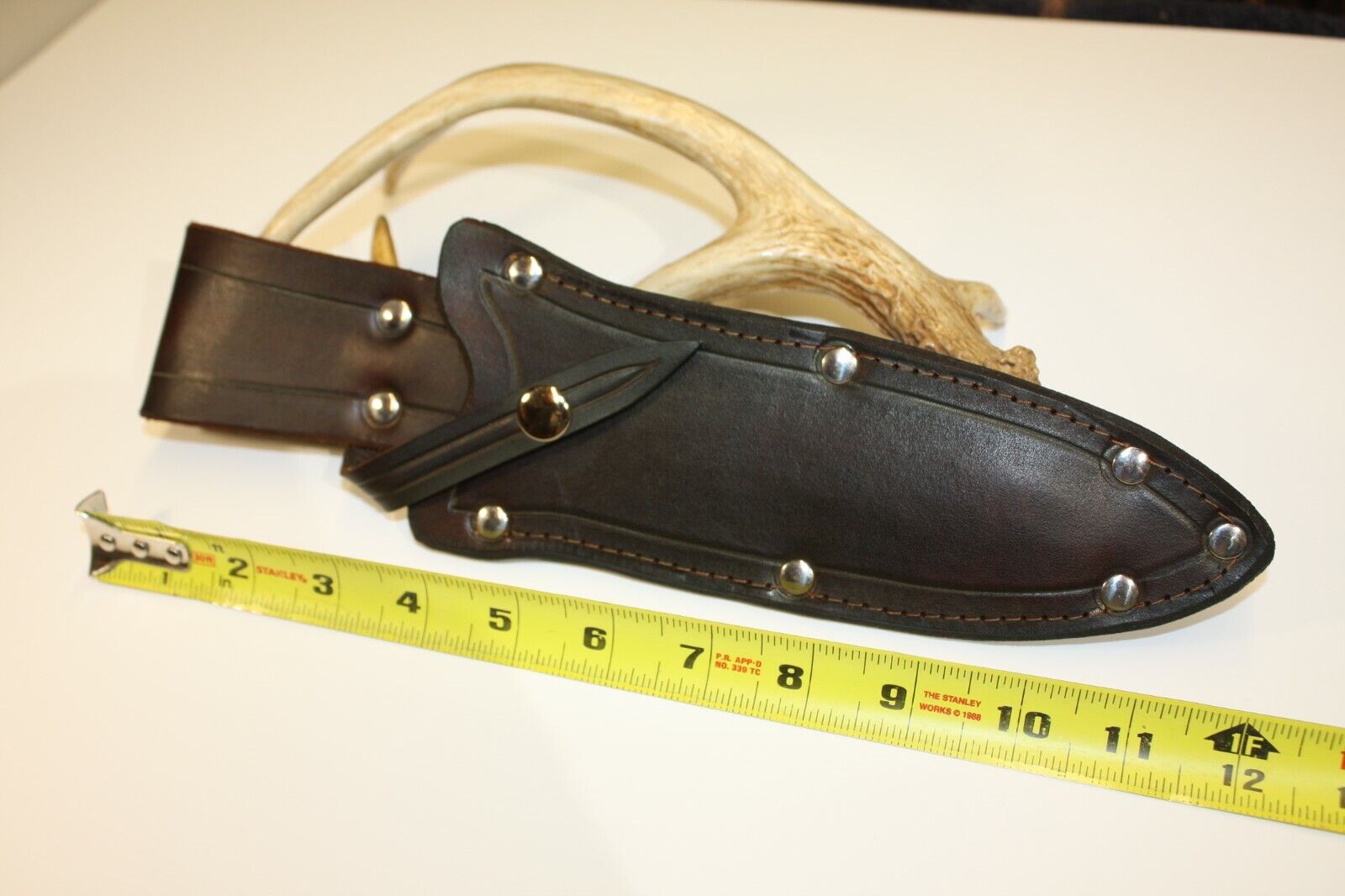 Custom Leather { TOPS-operator 7 } Belt Loop style Knife Sheath-USA MADE 