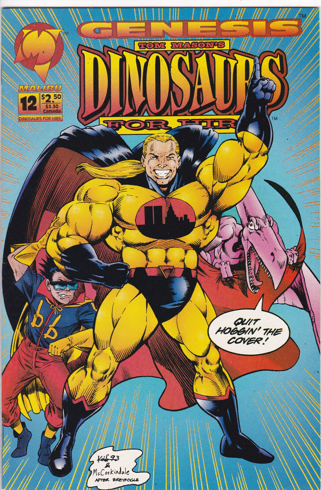 Dinosaurs for Hire #12, Vol. 2 (1993-1994) Malibu Comics, High Grade