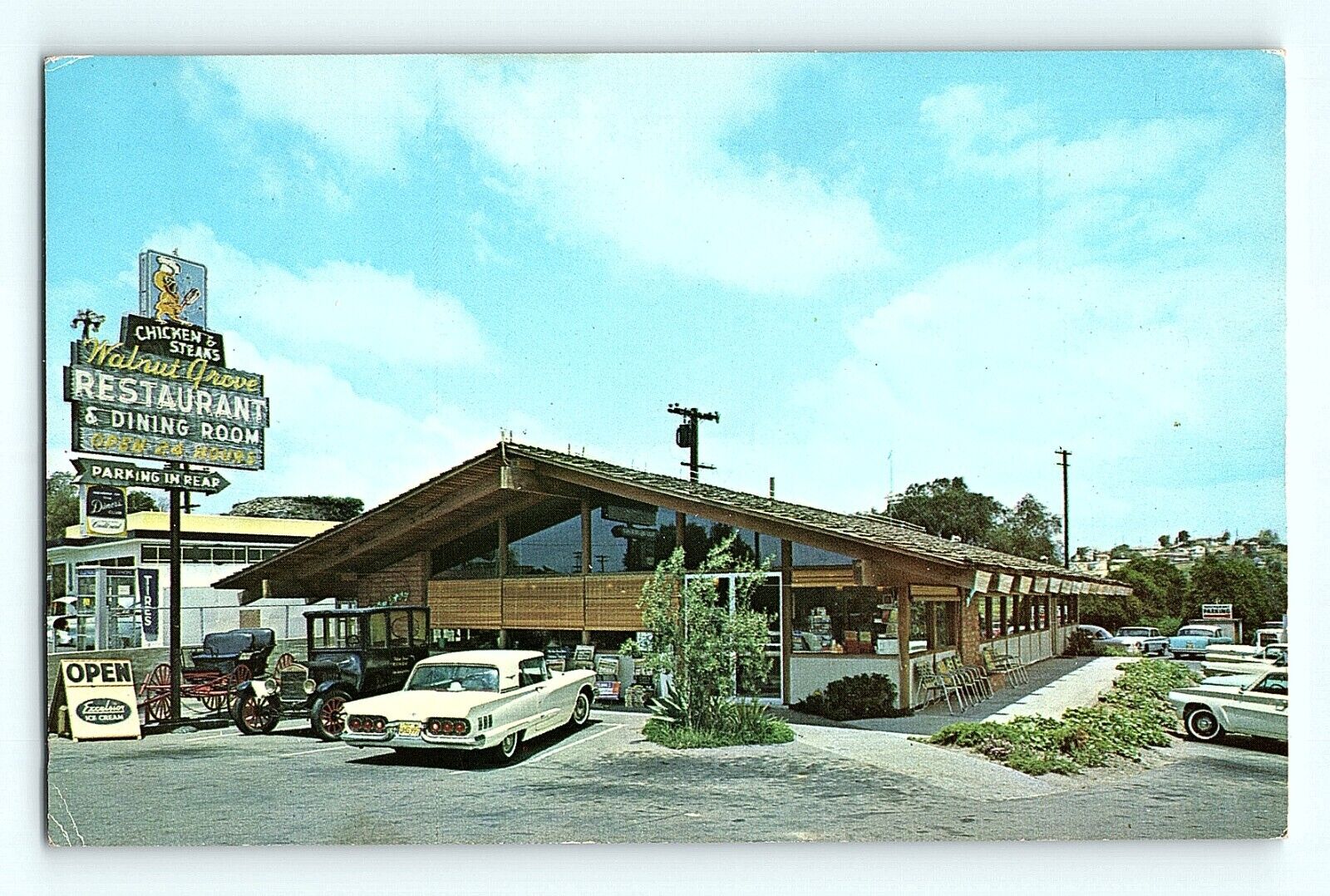 San Juan Capistrano California Walnut Grove Restaurant Postcard D2