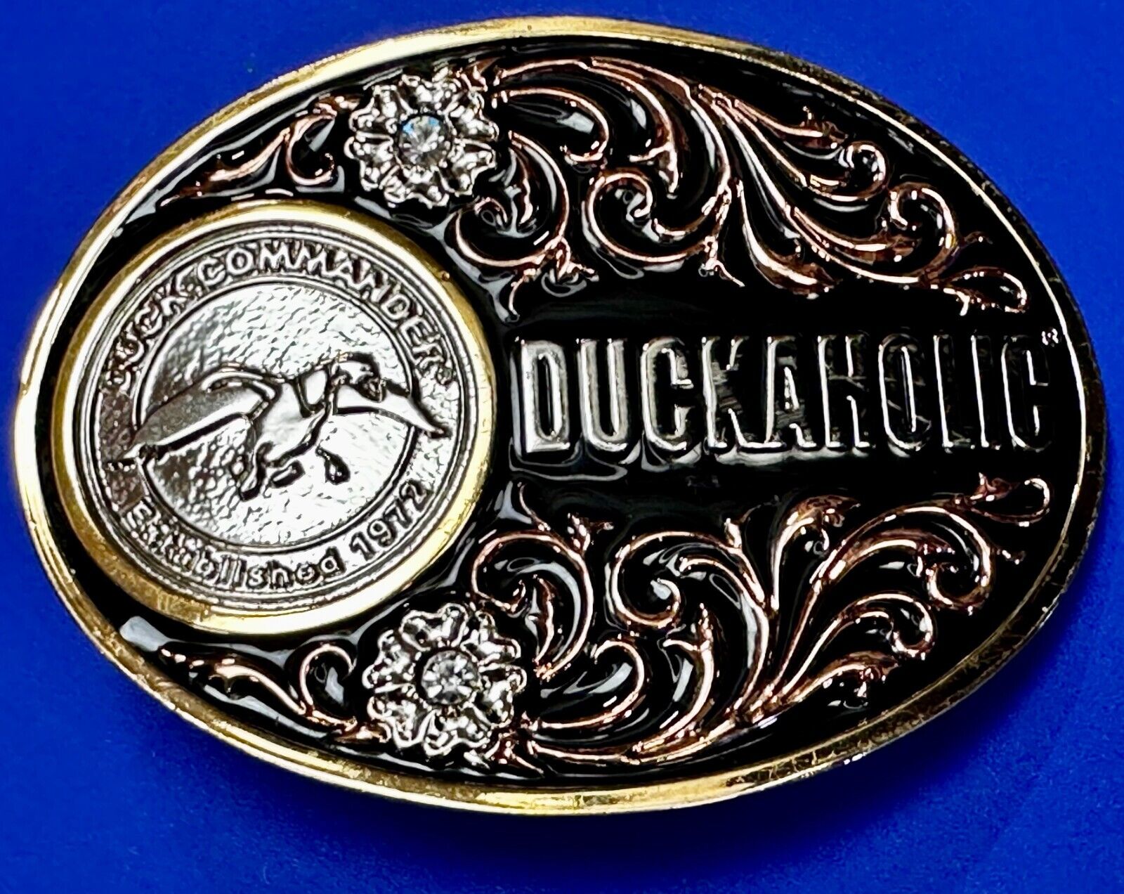 Duck Commander 100 Proof Duckaholic Montana Silversmiths Cowboys Belt Buckle