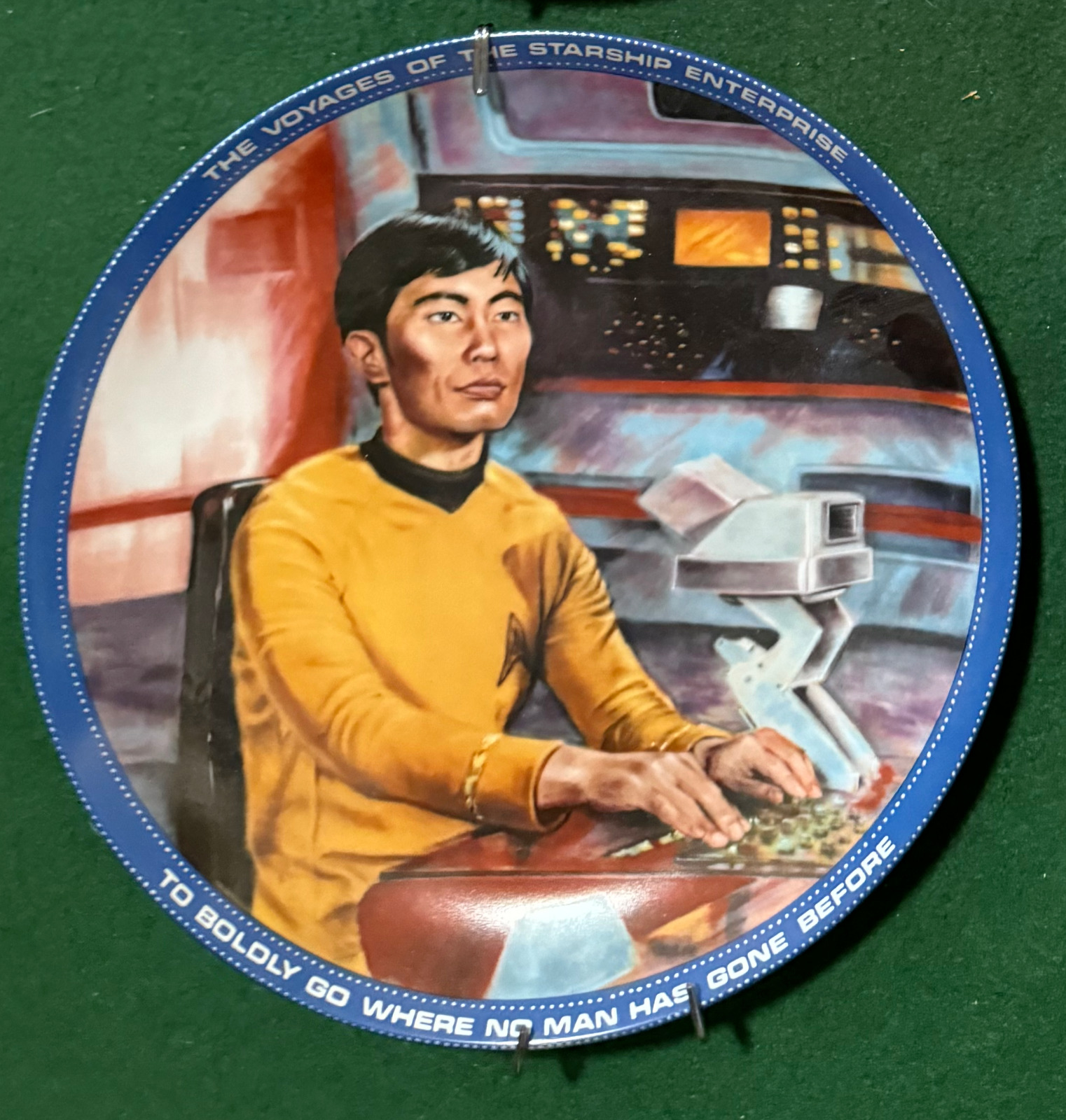 Vintage Limited Edition Star Trek Plate - Sulu From The Hamilton Collection NWOB
