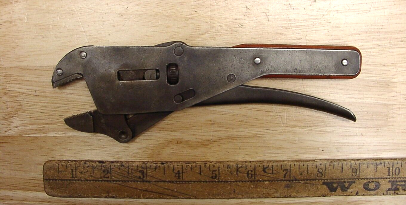 Old Used Tool,Vintage BMC No. 9 Pressure Lock 8-7/16\