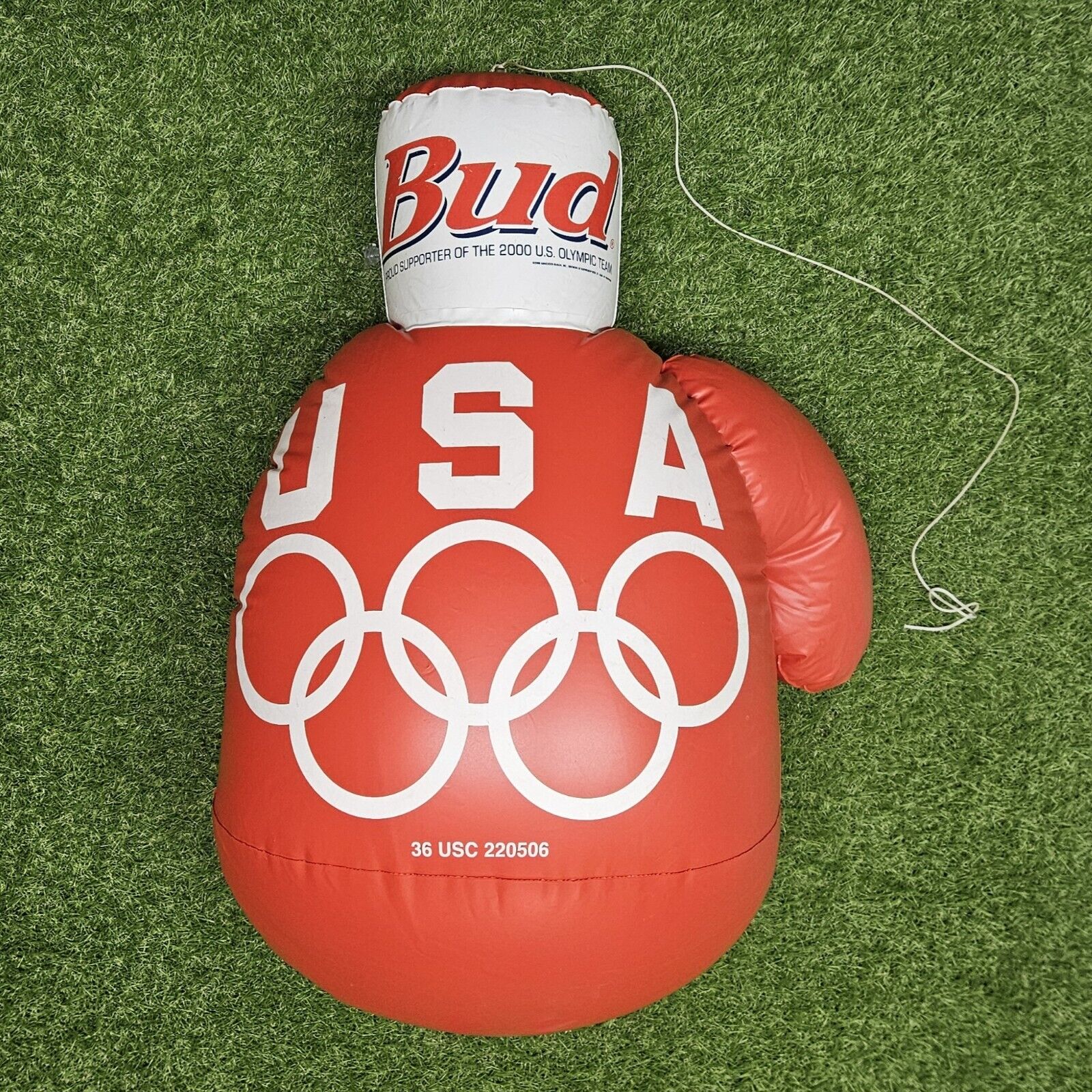 Vintage Budweiser Inflatable 2000 Olympic Beer Advertising Boxing Glove