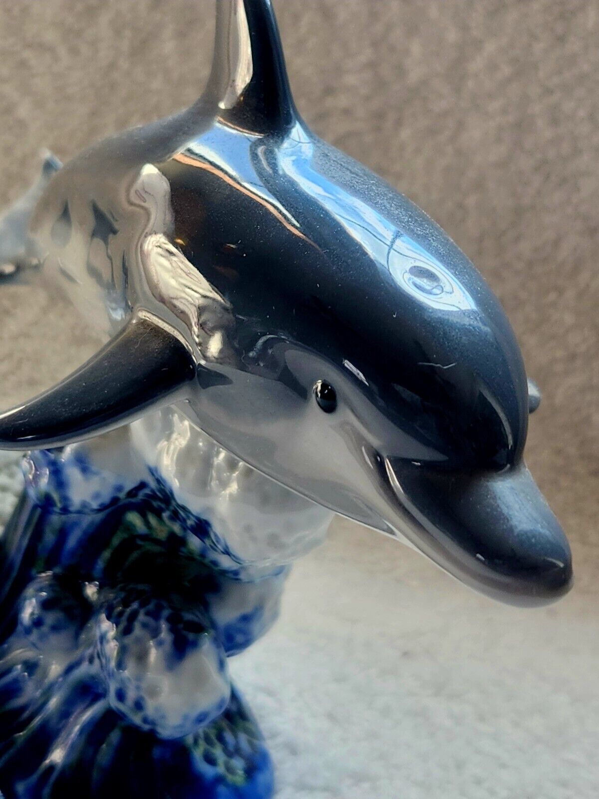 Lladro Dance Of The Dolphins 1997-02 Porcelain Figurine 6456G Mint