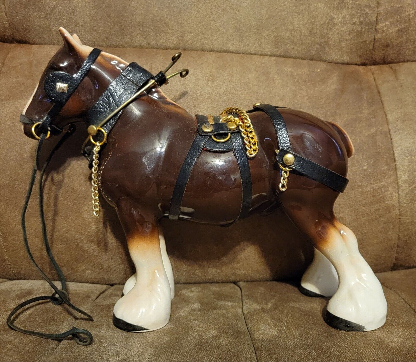 Vintage Clydesdale Ceramic Horse Model 