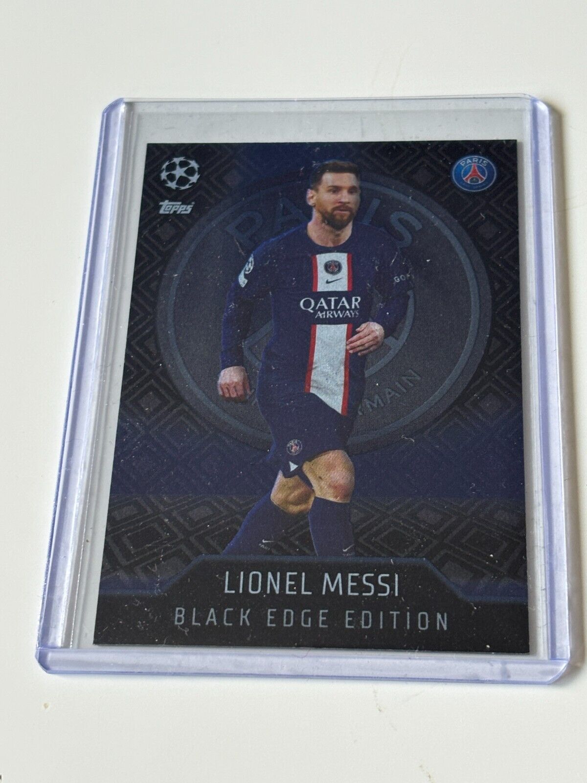 2022-23 Topps UEFA Match Attax Lionel Messi Black Edge