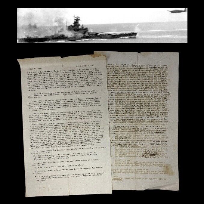RARE WWII October 1942 USS South Dakota Battle of Guadalcanal Combat Report