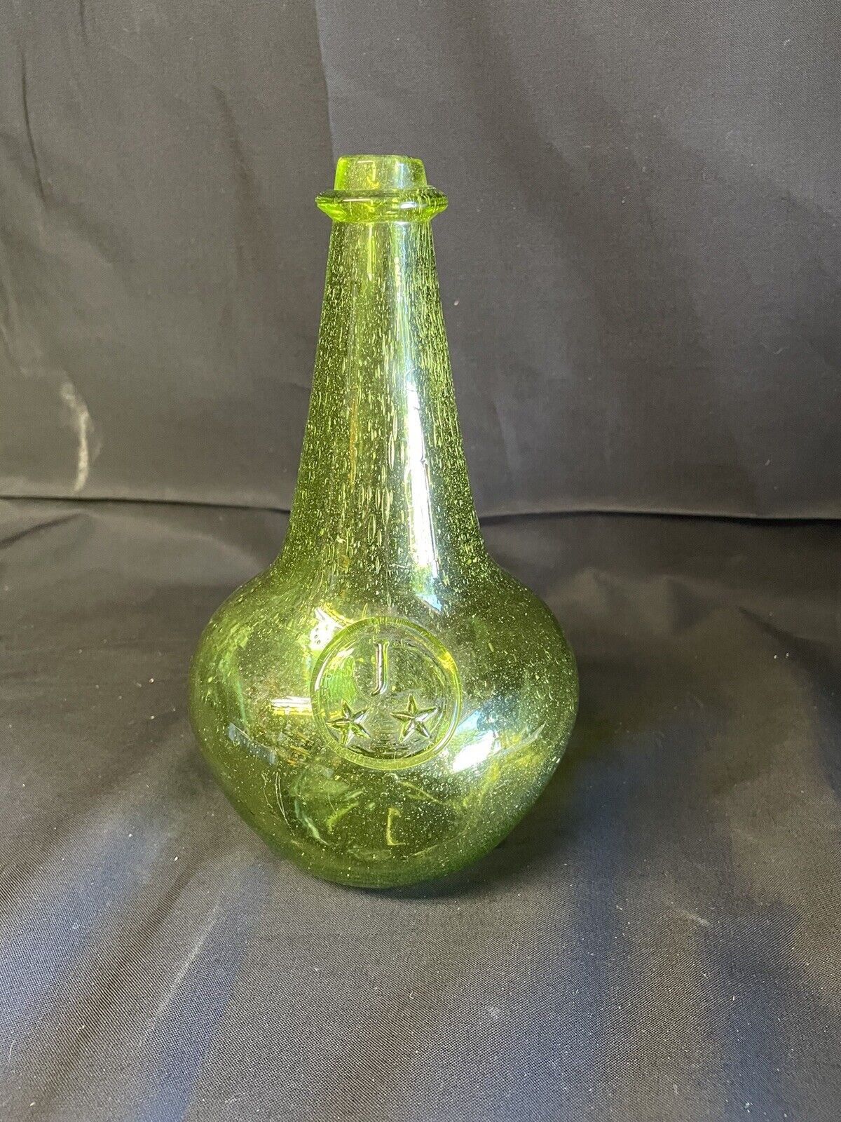 Green Pontil Bottle Jamestown 2 Star onion Bottle 8\