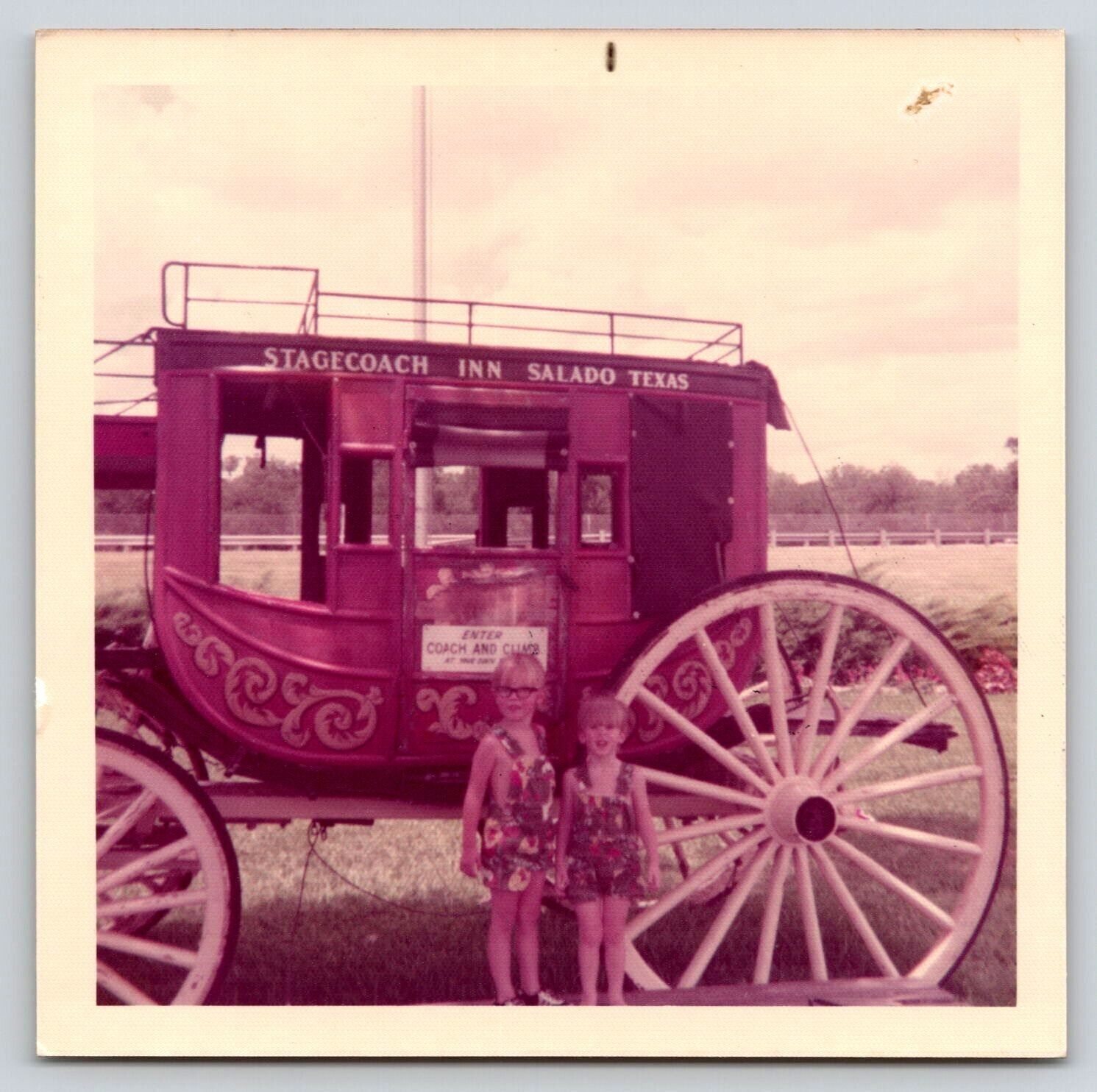 Stagecoach Salado TX 1972 Picture Vintage History Family Photography