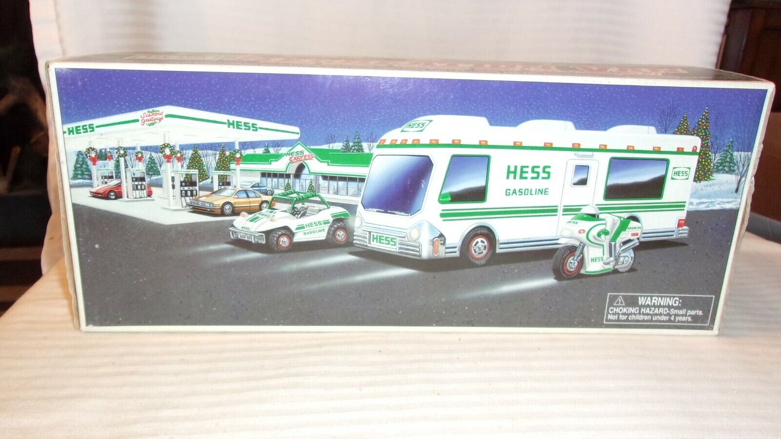 Hess Recreation Van with Motorcycle & Dune Buggy, 1998 Original Box