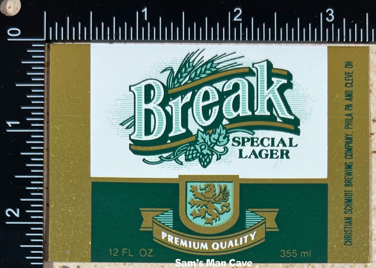 Break Special Lager Label - PENNSYVLANIA