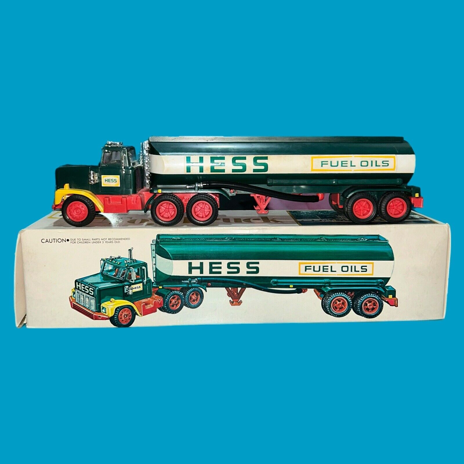 Vintage 1977 Hess Toy Truck Gasoline Fuel Oils Tanker W/ Box