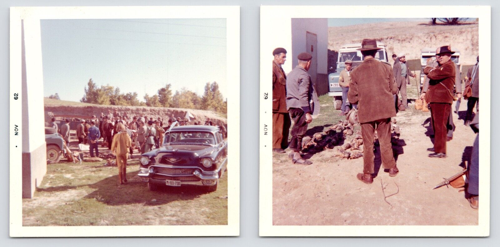 c1960s Pheasant Bird Hunting~Classic Cars~Canada~VTG 2 Original Photographs
