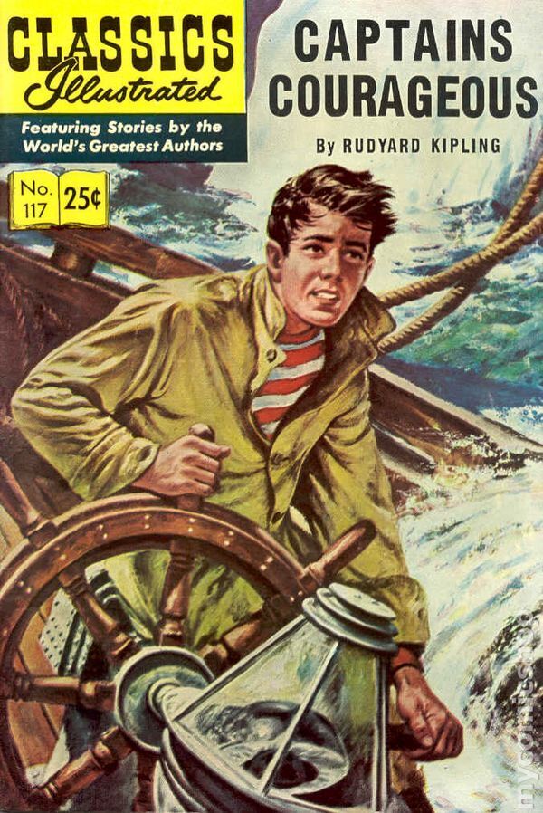 Classics Illustrated 117 Captains Courageous #3 VG 1969 Stock Image Low Grade