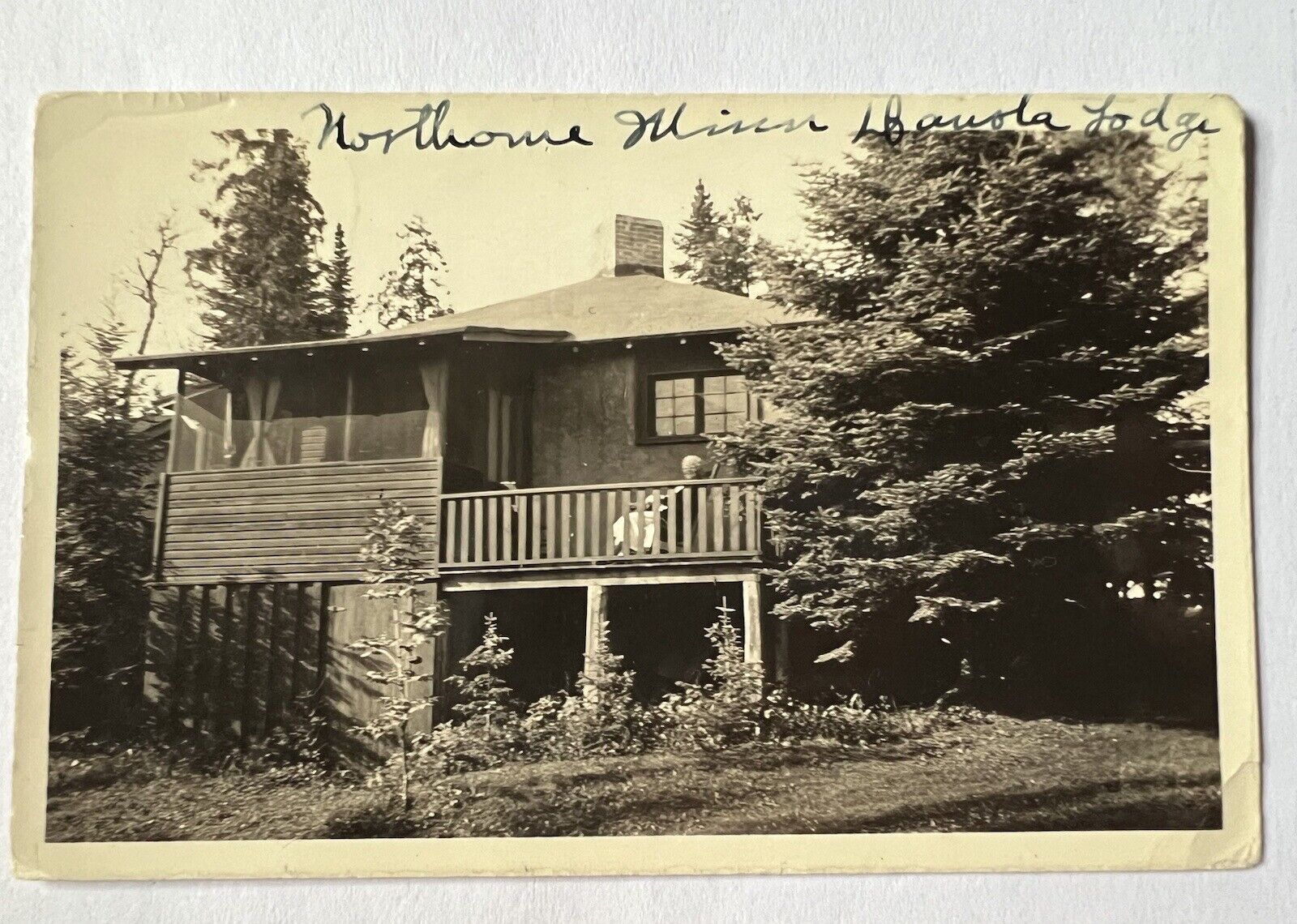 Northome Minnesota DAKOTA LODGE RPPC 1937
