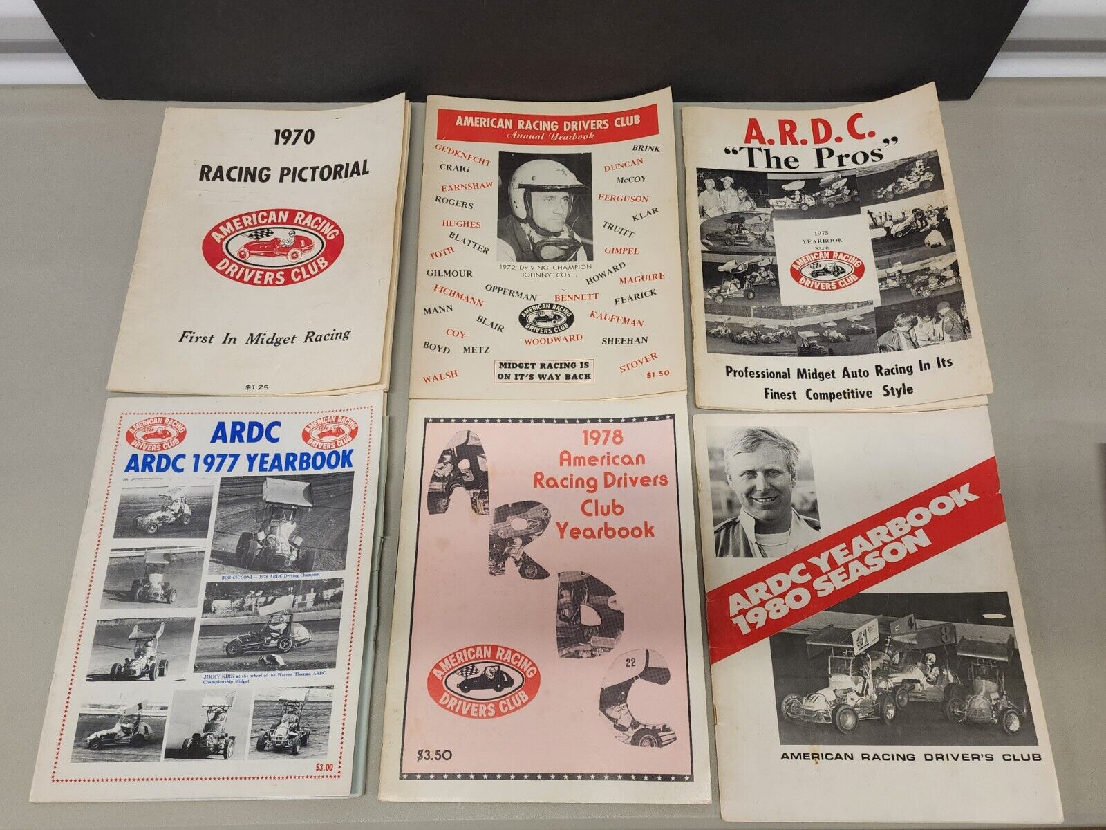 Lot of 26 Vintage ARDC American Racing Drivers Club Year Book Magazine