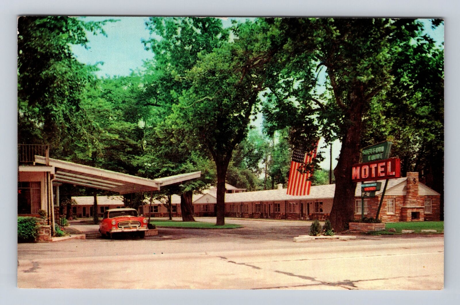 Harrisburg PA-Pennsylvania, Shefford Court Motel, Advertising Vintage Postcard