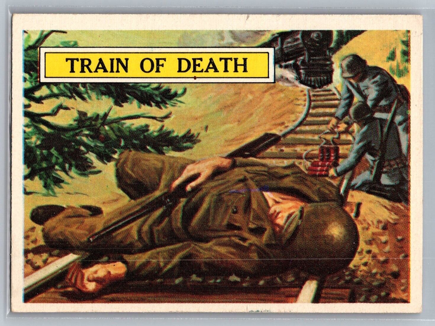 Train Of Death 1965 A&BC Topps Battle Cards #27 - RARE