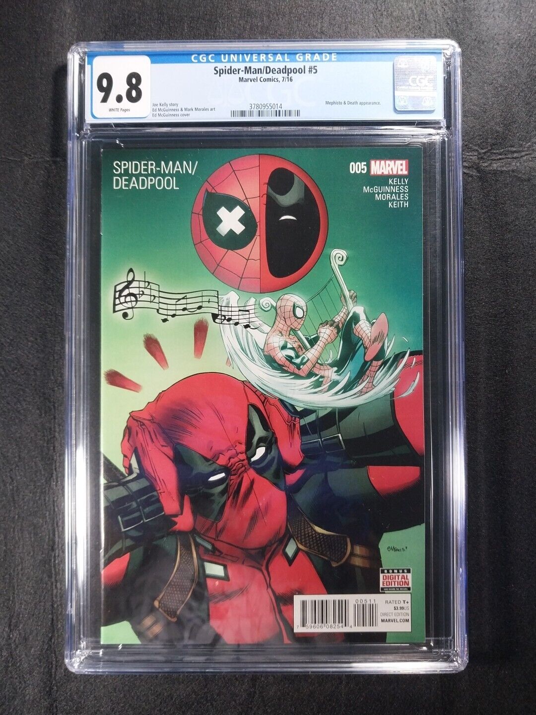 Spider-Man/Deadpool #5 CGC 9.8 NM/M Mephisto & Death App Marvel Comics WP 2016