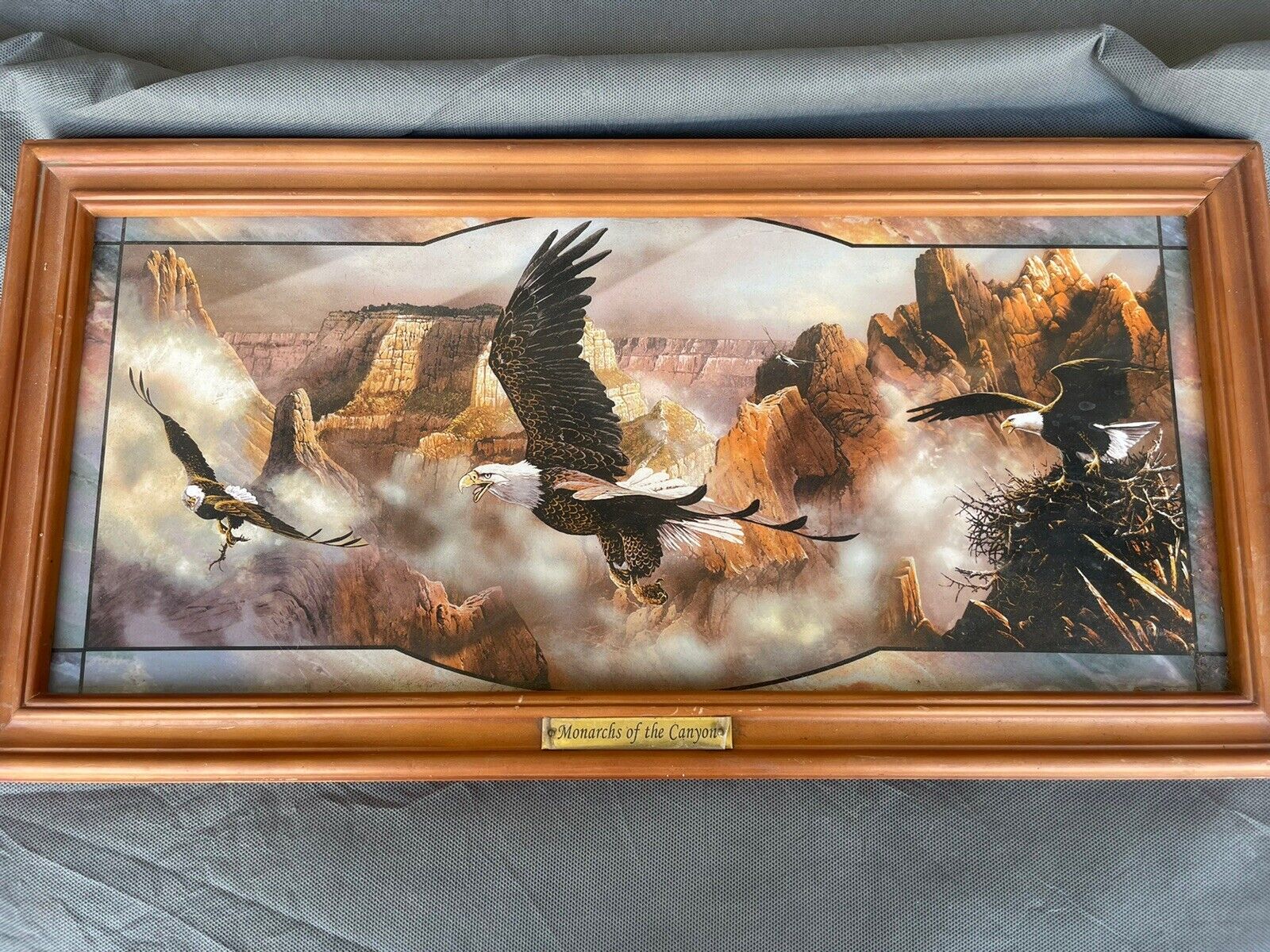 “Monarchs Of The Canyon” By Ted Blaylock Limited Ed Bradford Exchange Eagles