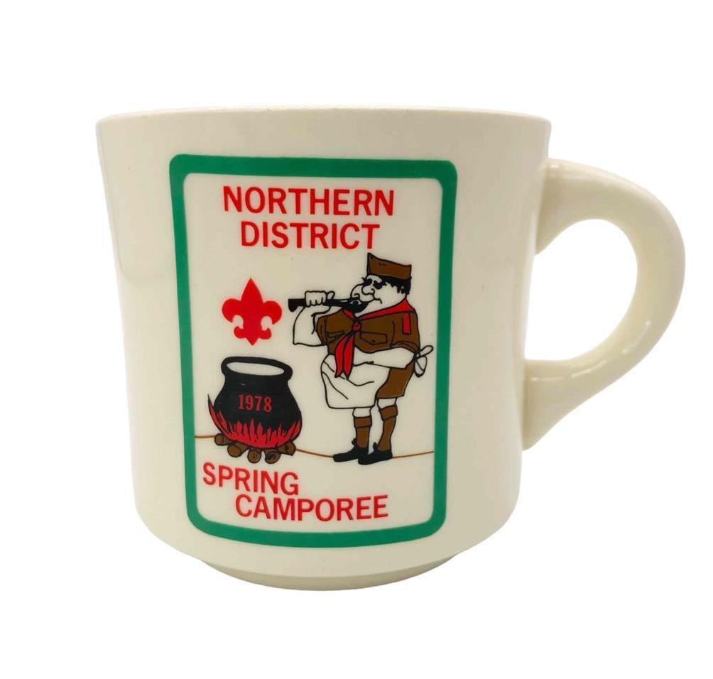 Vintage Boy Scouts of America Northern District Spring Camporee Coffee Mug USA