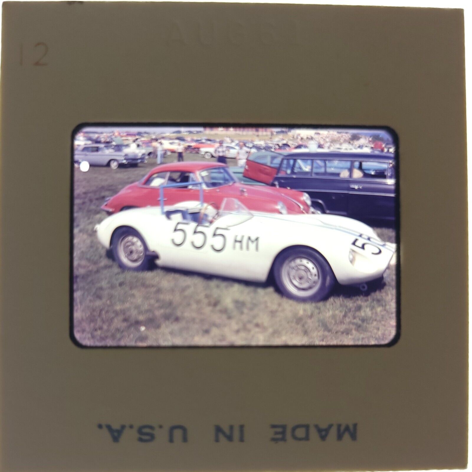 Vtg Kodak Photo 35mm Slide - European Race Car 1960s FERRARI