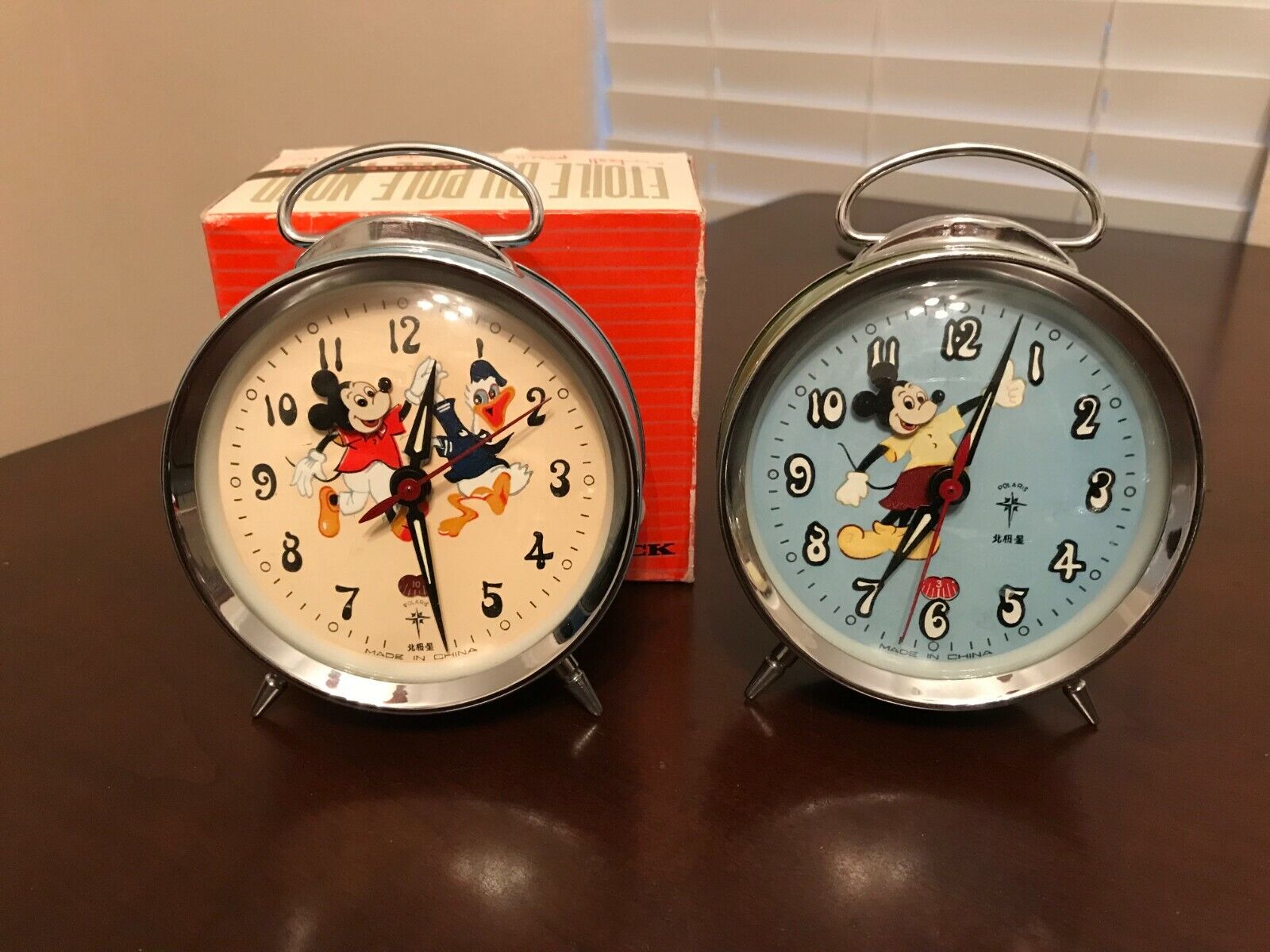 Disney vintage Mickey Mouse clocks by Polaris