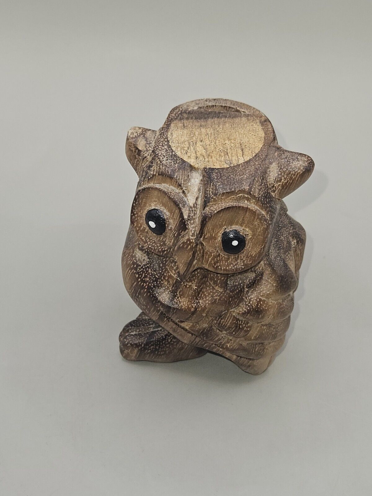 Hand Carved Wooden Owl Whistle