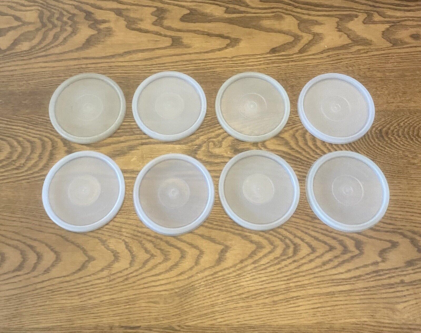 Lot of 8 - Vintage TUPPERWARE #1347 Replacement Seal Lids For 18oz Tumblers