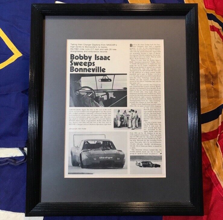 VTG 1971 Dodge Daytona Original Print Advertisement Collectible Bobby Isaac