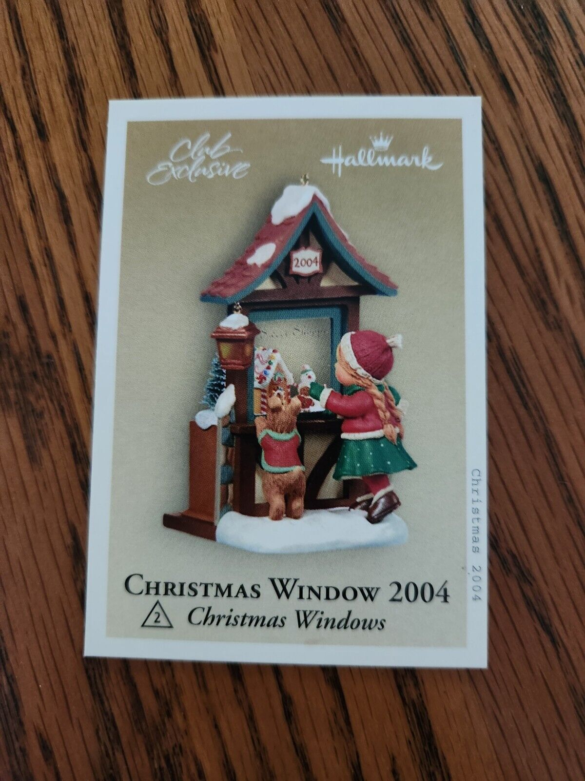 Hallmark Keepsake 2004 Christmas Window #2 Club-MEMORY CARD ONLY