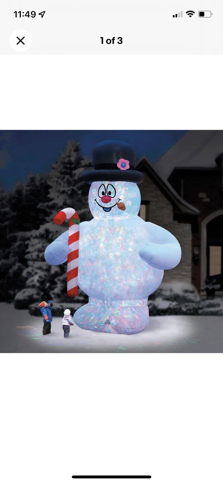 Frosty The Snowman Giant 18 Foot Inflatable, Excellent Pics Taken 12/2/23