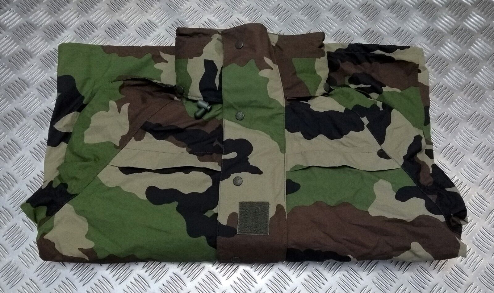 Foul Weather Jacket French Military Issue Woodland Camouflage MVP Breathable Mk2