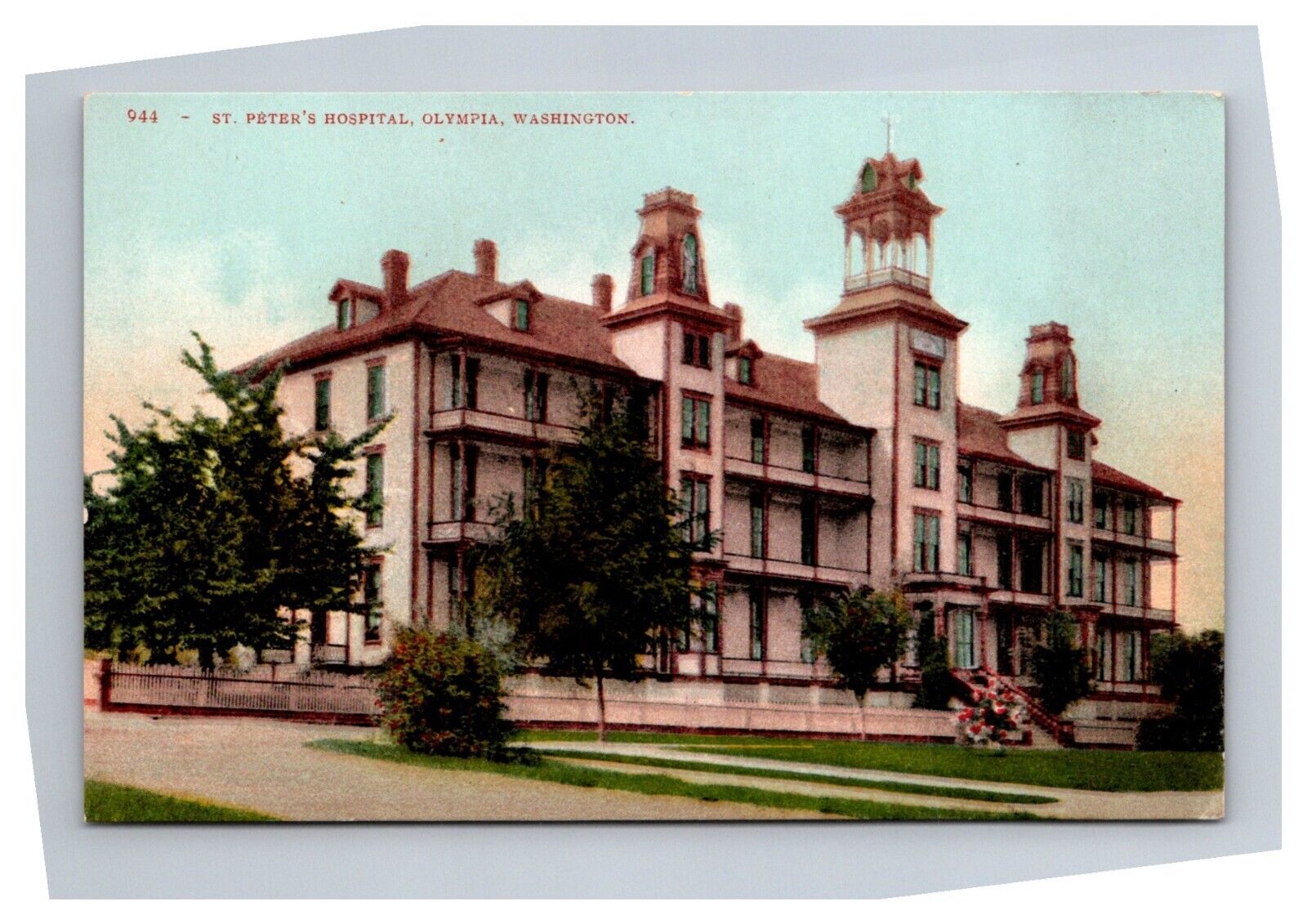 Postcard Olympia Washington Saint Peter\'s Hospital