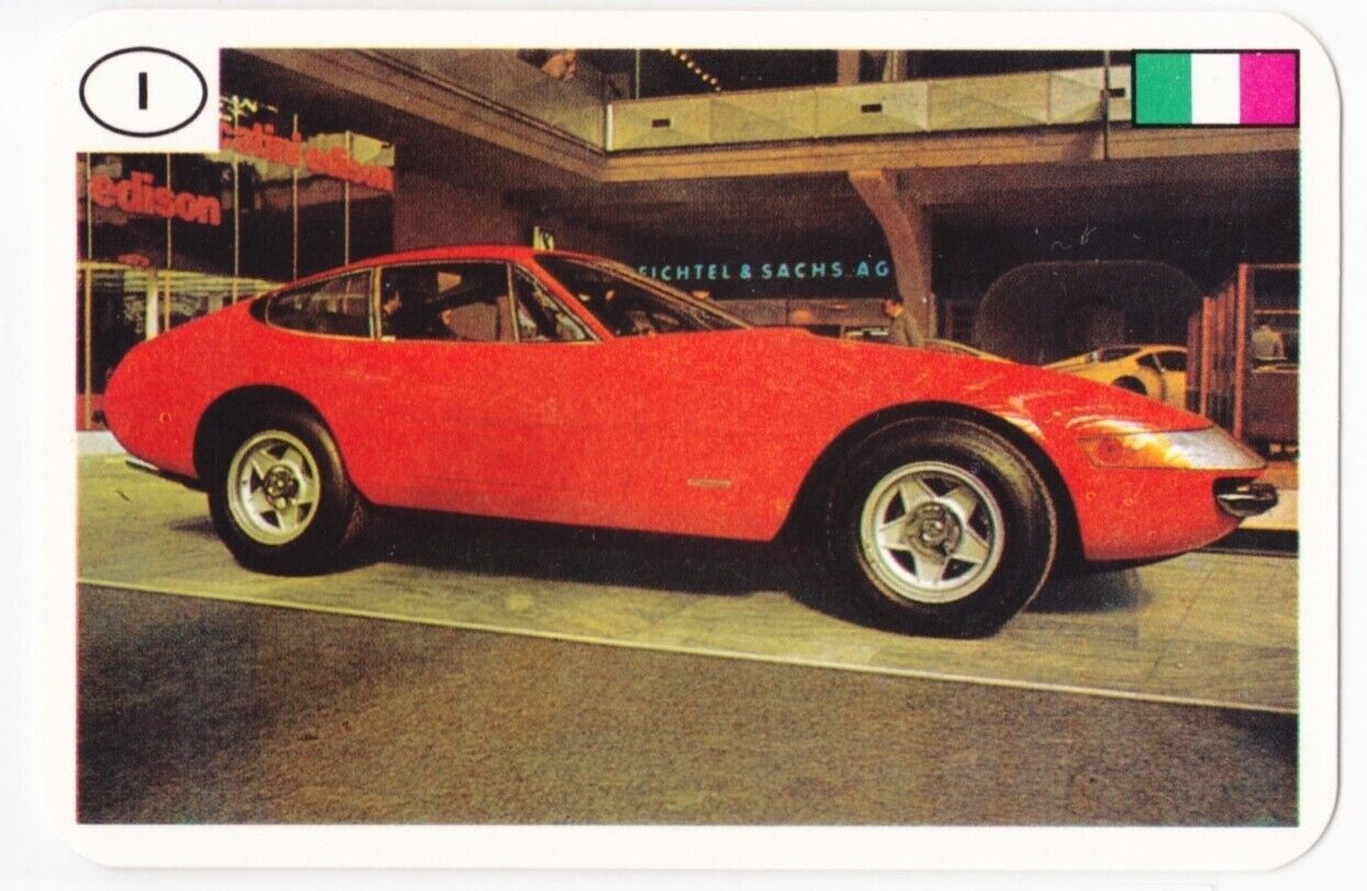 Vintage 1970\'s Ferrari 365 GTB/4 Daytona Sports Car Playing Card