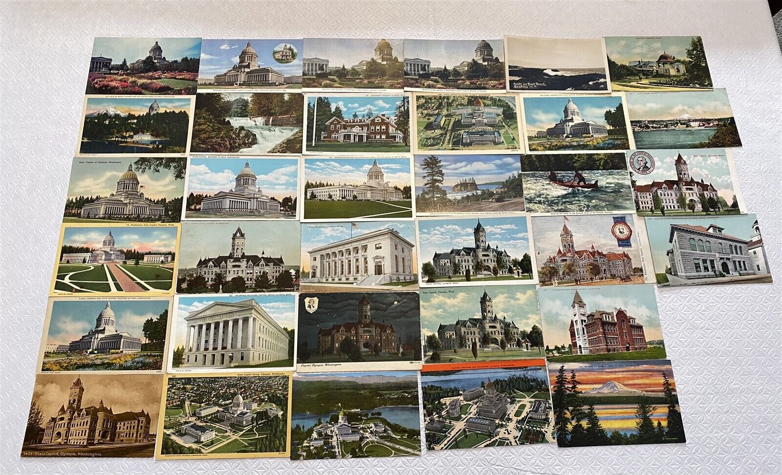 33 Vintage Olympia Washington Postcards 1910-50\'s era 