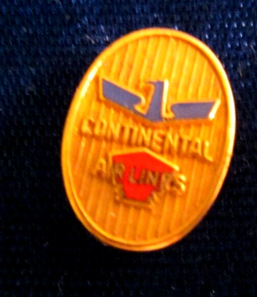 Continental Airlines, EARLY thunderbird logo, Air Line PIN
