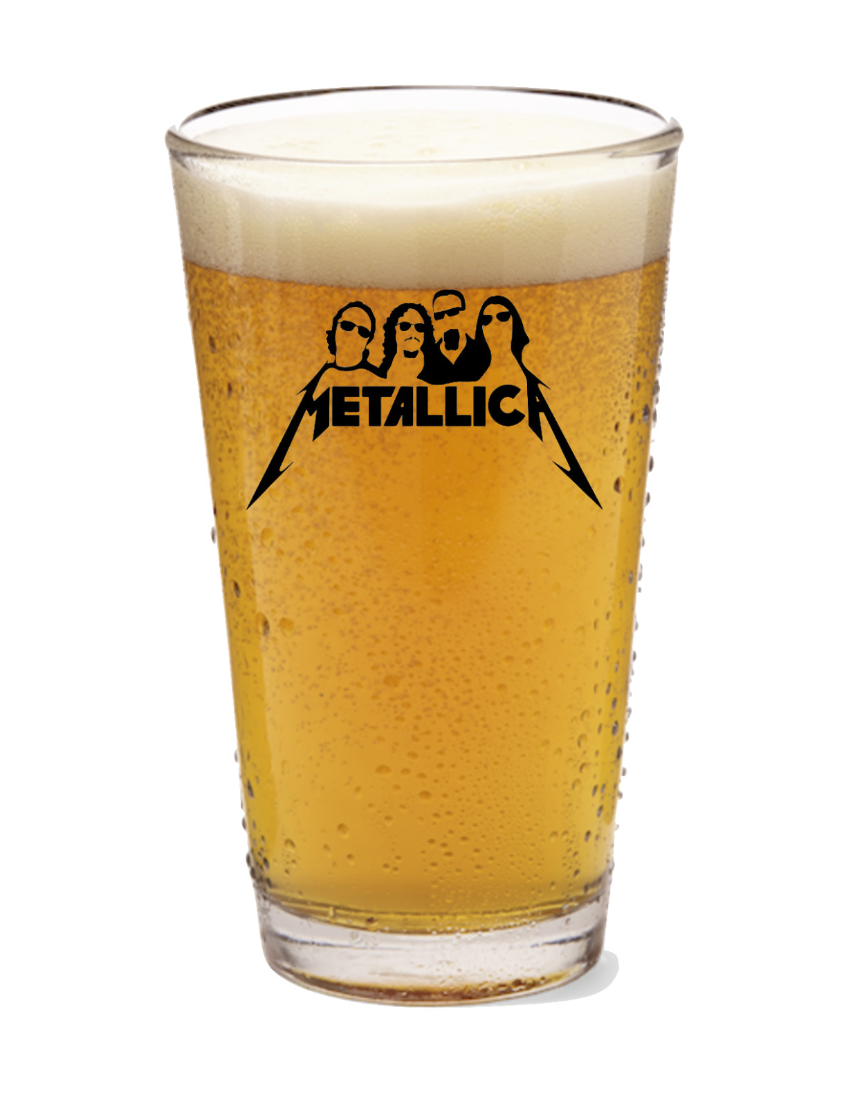 Metallica (2024)  - Rock and Roll - 16oz Pint Beer Glass Pub Barware Seltzer Tea