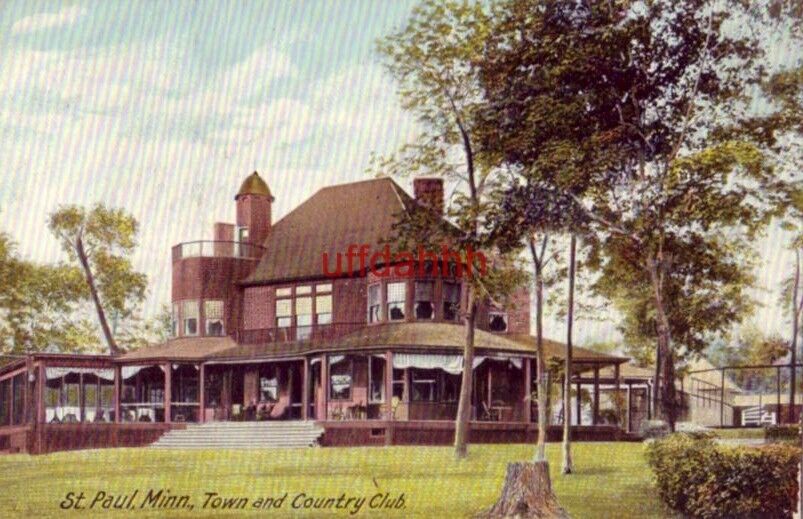 pre-1907 ST. PAUL, MN. TOWN and COUNTRY CLUB 1908