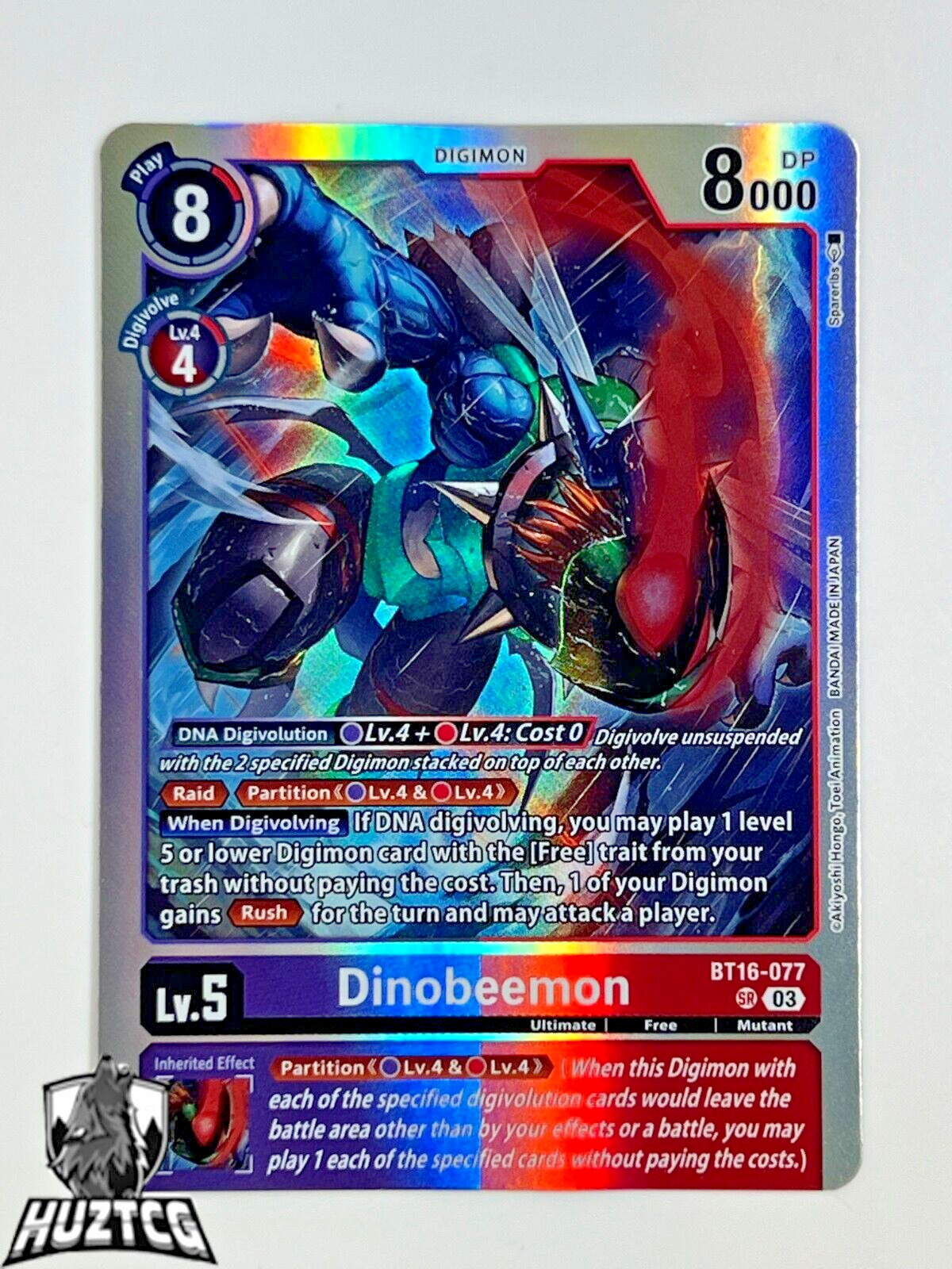 Digimon TCG - Dinobeemon - BT16-077 - SR - Super Rare - IN HAND