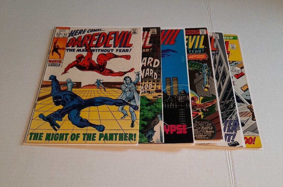 Daredevil 52, (Marvel, May 1969), Black Panther, 55, 227, 58, 150, Bronze Lot