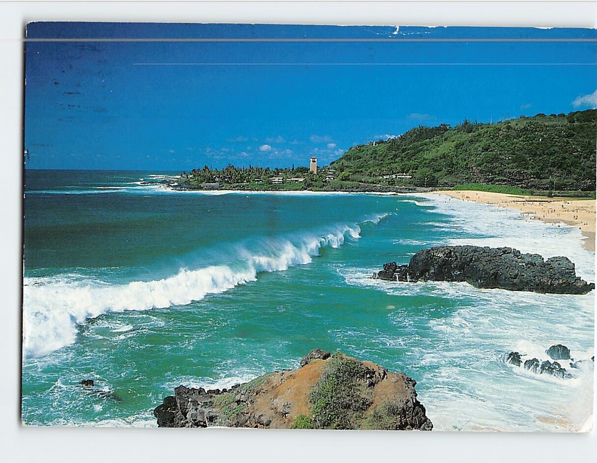 Postcard Waimea Bay Island of Oahu Hawaiian Island USA
