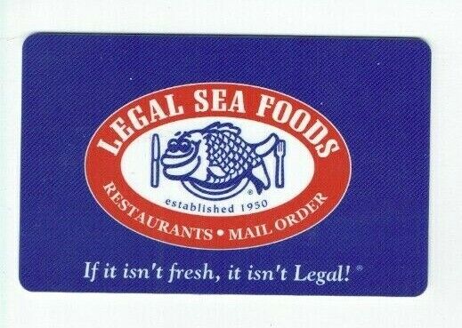 Legal Sea Foods Gift Card - Restaurant & Mail Order - NO Value - I Combine Ship