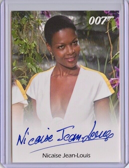 2017 James Bond Archives Final Edition NICAISE JEAN-LOUIS Full Bleed Autograph
