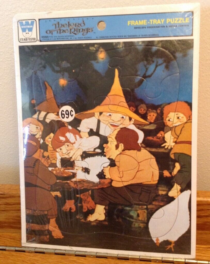 Vtg The Lord Of The Rings Frame Tray Puzzle Whitman J.R.R. Tolkien\'s 1979 Sealed