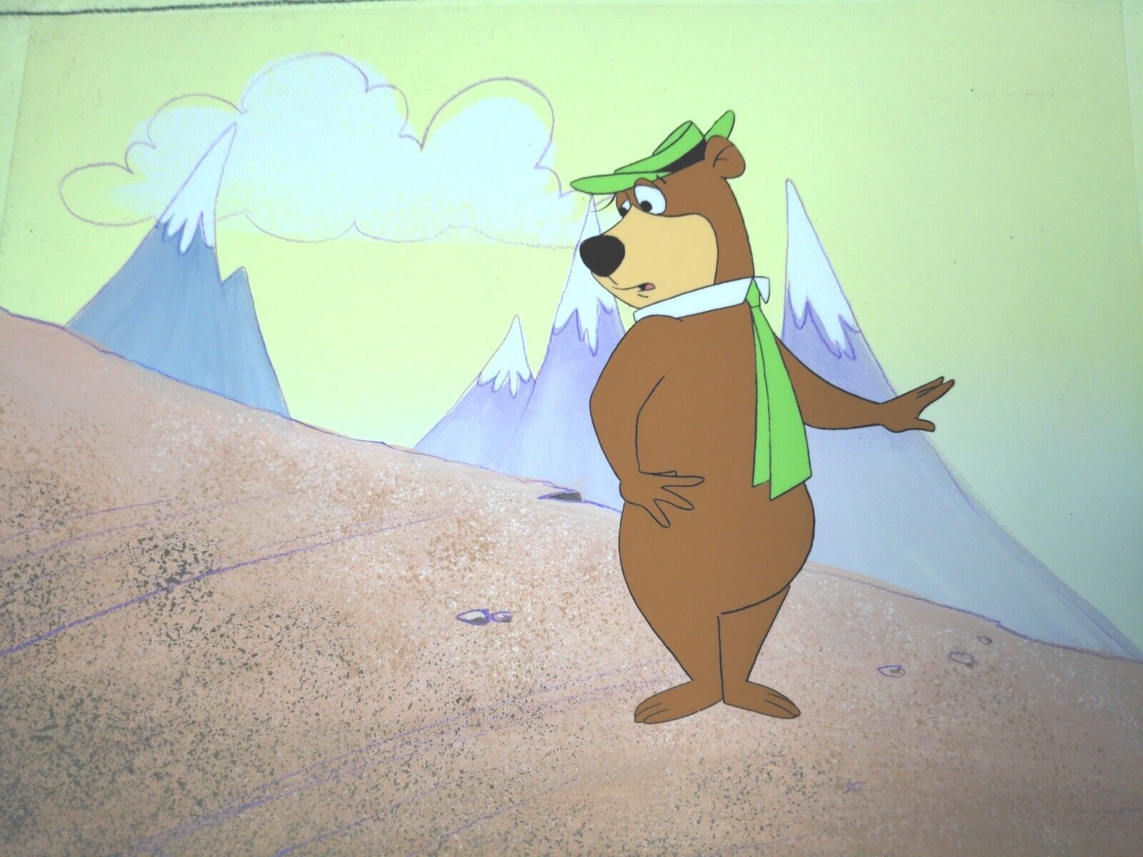 YOGI BEAR animation cel Hanna-Barbera cartoons production art vintage TV show I6