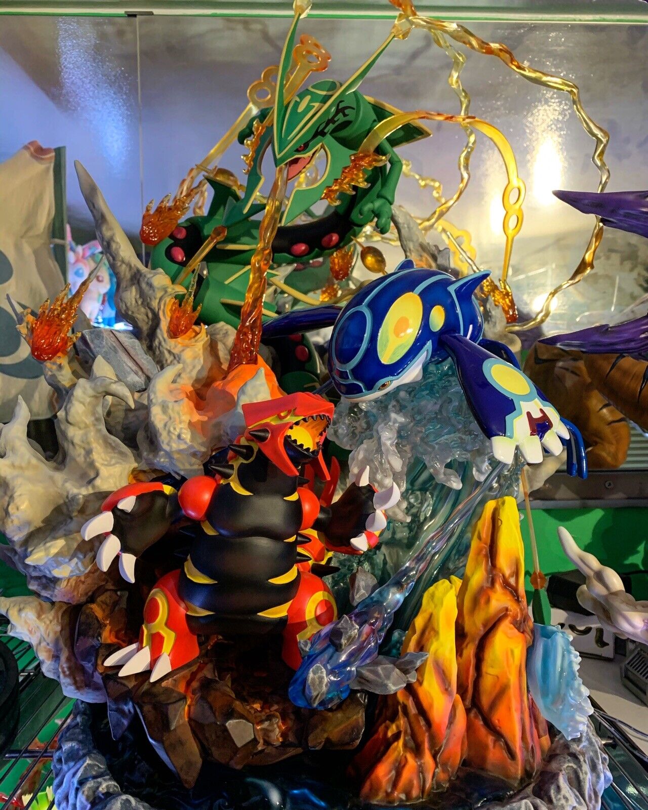 DS Studio Hoenn Legendaries - Groudon, Rayquaza, Kyogre Pokemon Resin Statue